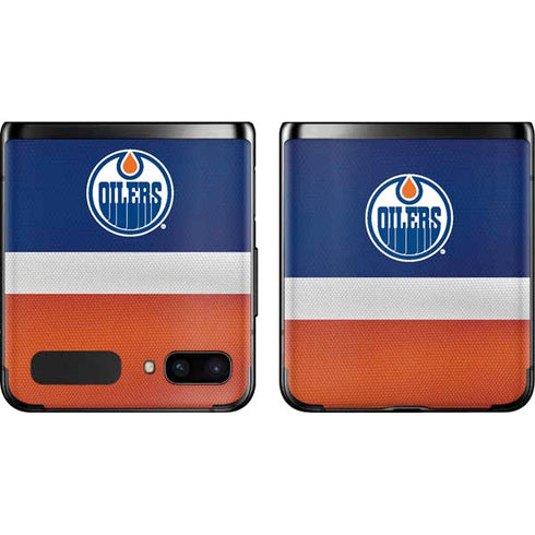 NHL Edmonton Oilers Jersey Galaxy Z Flip Skin