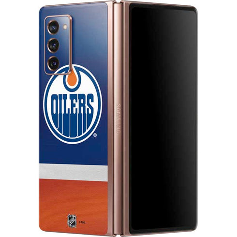 NHL Edmonton Oilers Jersey Galaxy Z Fold2 5G Skin
