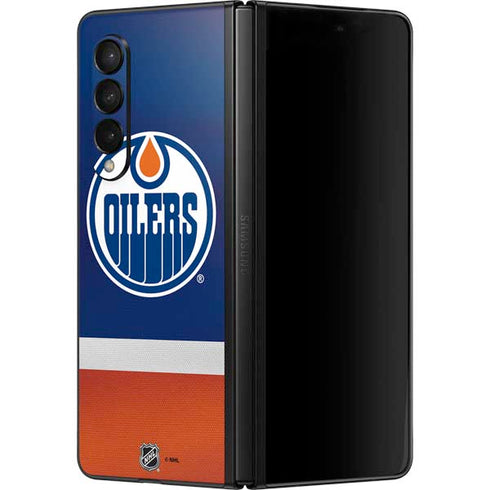 NHL Edmonton Oilers Jersey Galaxy Z Fold3 5G Skin