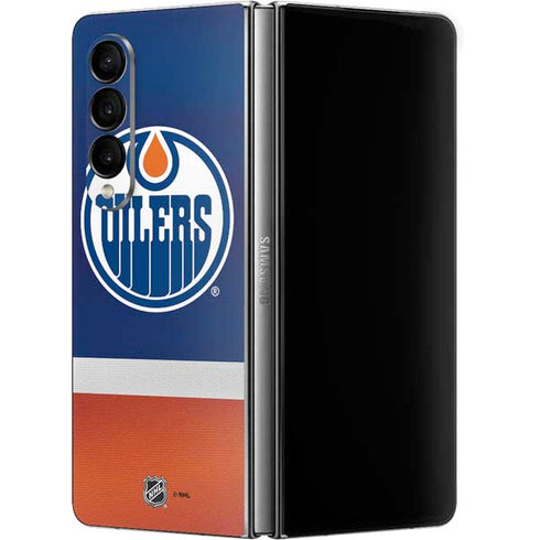 NHL Edmonton Oilers Jersey Galaxy Z Fold4 5G Skin