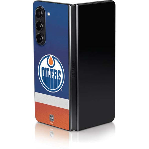 NHL Edmonton Oilers Jersey Galaxy Z Fold5 5G Skin