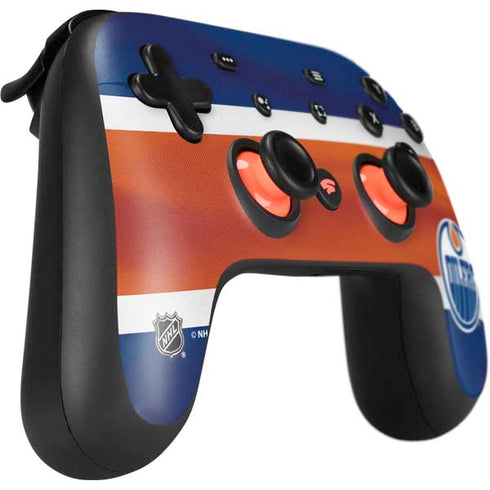 NHL Edmonton Oilers Jersey Google Stadia Controller Skin