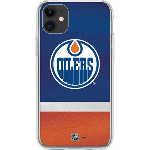NHL Edmonton Oilers Jersey iPhone 11 Clear Case