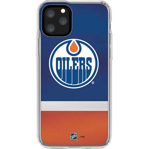 NHL Edmonton Oilers Jersey iPhone 11 Pro Clear Case