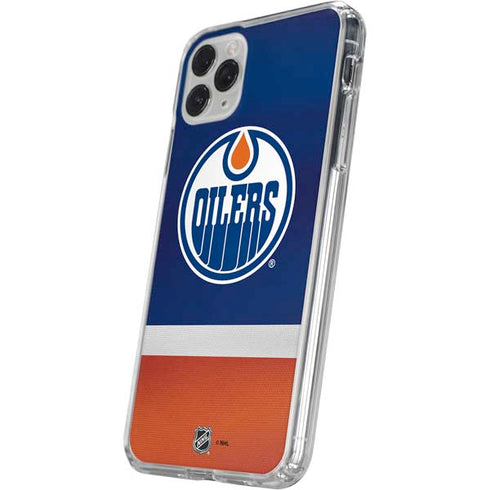 NHL Edmonton Oilers Jersey iPhone 11 Pro Clear Case