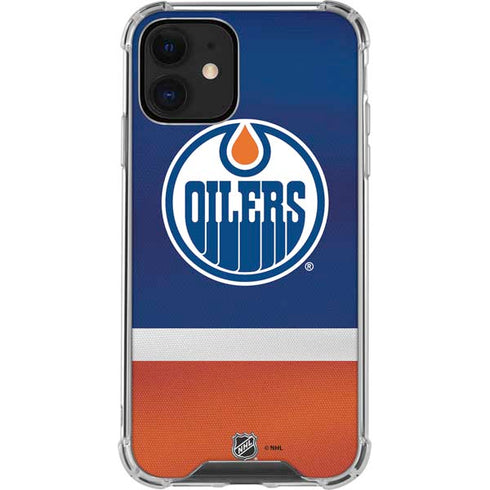 NHL Edmonton Oilers Jersey iPhone 12 Mini Clear Case