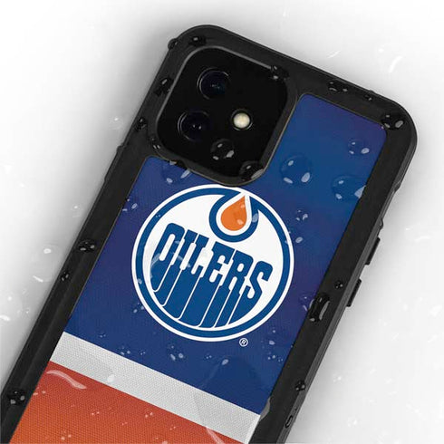 NHL Edmonton Oilers Jersey iPhone 12 Mini Waterproof Case