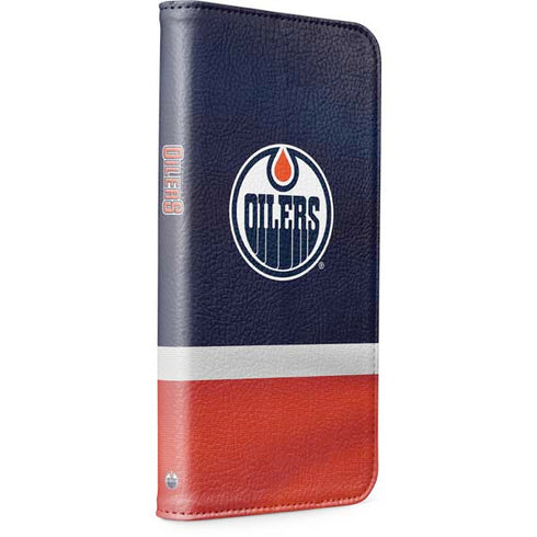 NHL Edmonton Oilers Jersey iPhone 14 Plus Folio Case