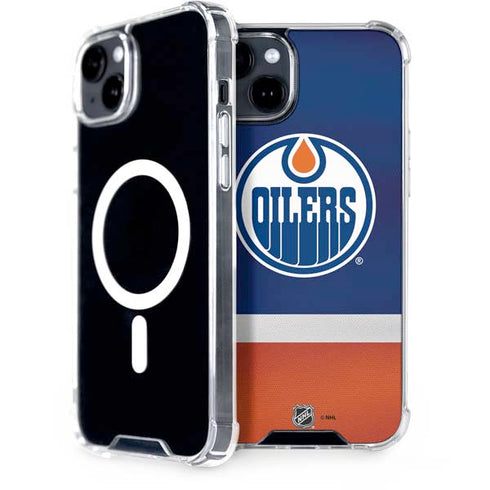 NHL Edmonton Oilers Jersey iPhone 15 Plus MagSafe Case
