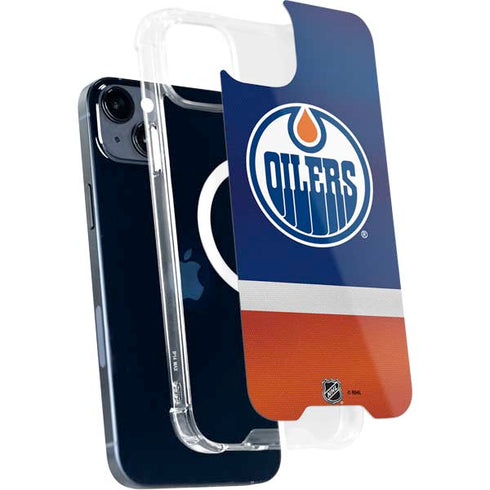 NHL Edmonton Oilers Jersey iPhone 15 Plus MagSafe Case