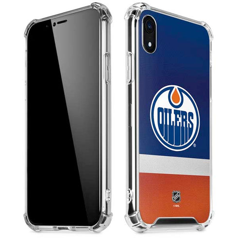 NHL Edmonton Oilers Jersey iPhone XR Clear Case