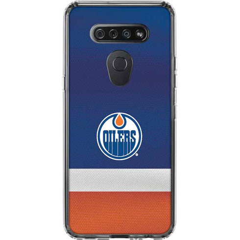 NHL Edmonton Oilers Jersey LG K51/Q51 Clear Case