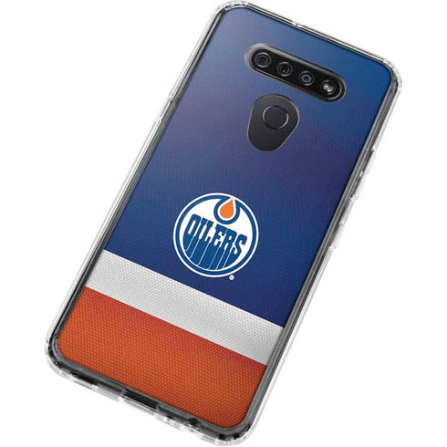 NHL Edmonton Oilers Jersey LG K51/Q51 Clear Case