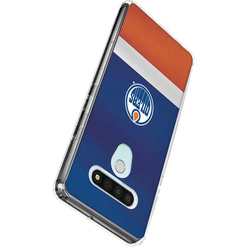 NHL Edmonton Oilers Jersey LG Stylo 6 Clear Case