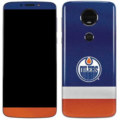 NHL Edmonton Oilers Jersey Moto E5 Plus Skin