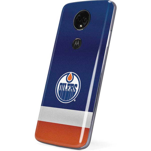 NHL Edmonton Oilers Jersey Moto E5 Plus Skin
