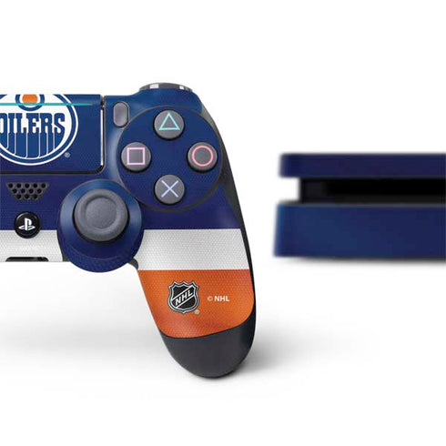NHL Edmonton Oilers Jersey PS4 Slim Bundle Skin