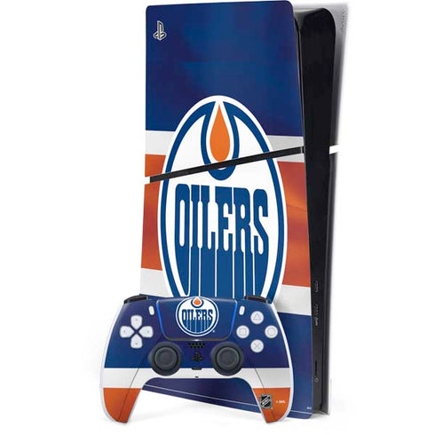 NHL Edmonton Oilers Jersey PS5 Slim Digital Edition Bundle Skin