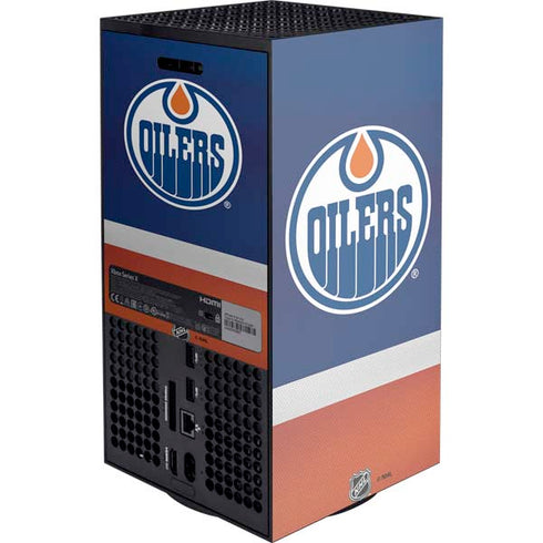 NHL Edmonton Oilers Jersey Xbox Series X Console Skin