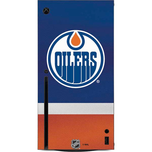 NHL Edmonton Oilers Jersey Xbox Series X Console Skin