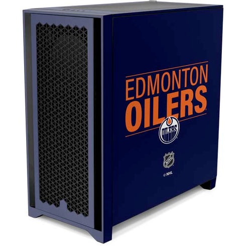 NHL Edmonton Oilers Lineup Corsair 4000D Tempered Glass Mid-Tower ATX Case Skin