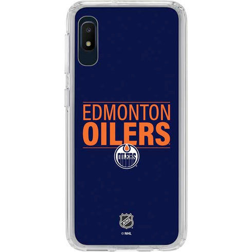 NHL Edmonton Oilers Lineup Galaxy A10e Clear Case