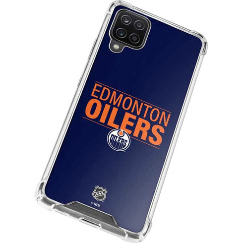 NHL Edmonton Oilers Lineup Galaxy A12 Clear Case