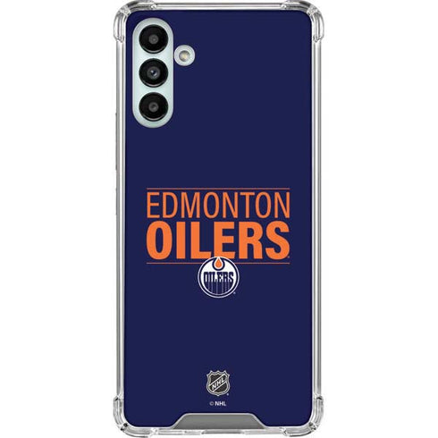 NHL Edmonton Oilers Lineup Galaxy A13 5G Clear Case