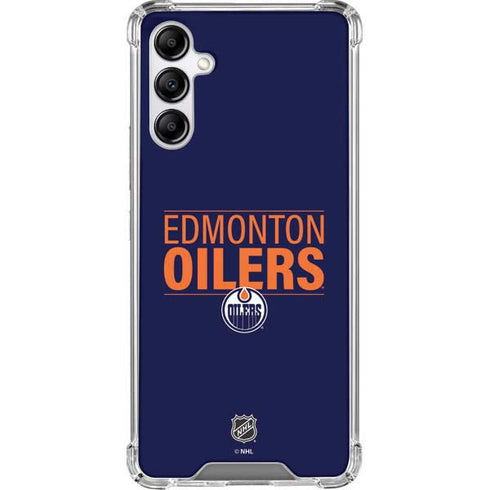 NHL Edmonton Oilers Lineup Galaxy A14 5G Clear Case