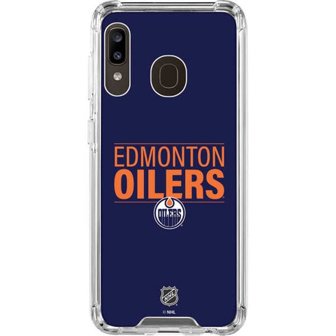 NHL Edmonton Oilers Lineup Galaxy A30 Clear Case