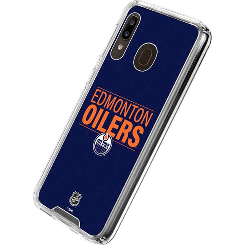 NHL Edmonton Oilers Lineup Galaxy A30 Clear Case