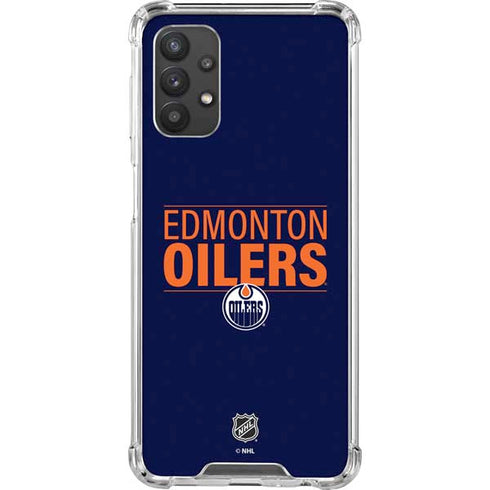 NHL Edmonton Oilers Lineup Galaxy A32 5G Clear Case