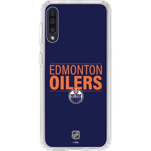 NHL Edmonton Oilers Lineup Galaxy A50 Clear Case