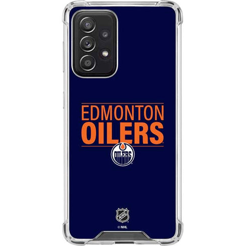 NHL Edmonton Oilers Lineup Galaxy A52 5G Clear Case