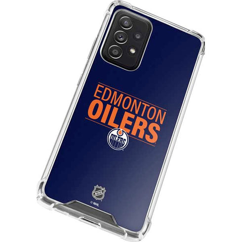 NHL Edmonton Oilers Lineup Galaxy A52 5G Clear Case