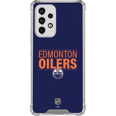 NHL Edmonton Oilers Lineup Galaxy A53 5G Clear Case
