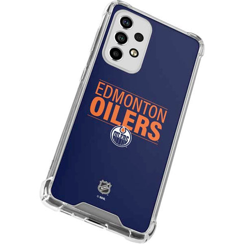 NHL Edmonton Oilers Lineup Galaxy A53 5G Clear Case