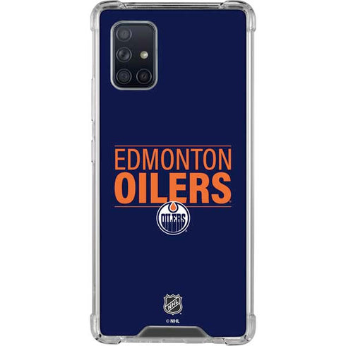NHL Edmonton Oilers Lineup Galaxy A71 5G Clear Case