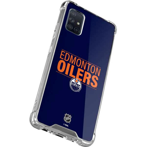 NHL Edmonton Oilers Lineup Galaxy A71 5G Clear Case