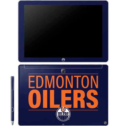 NHL Edmonton Oilers Lineup Galaxy Book 12in Skin
