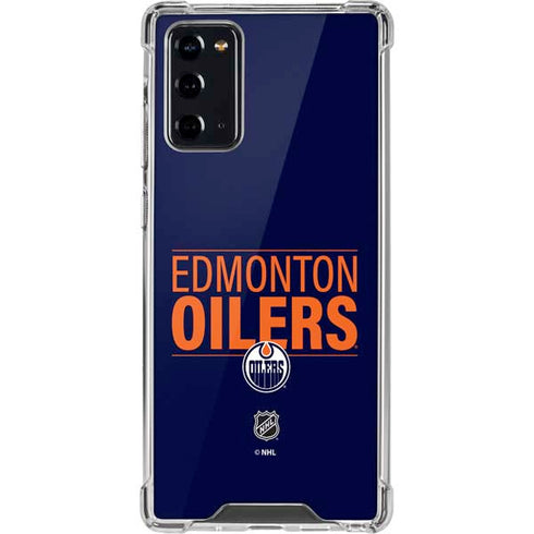 NHL Edmonton Oilers Lineup Galaxy Note20 5G Clear Case