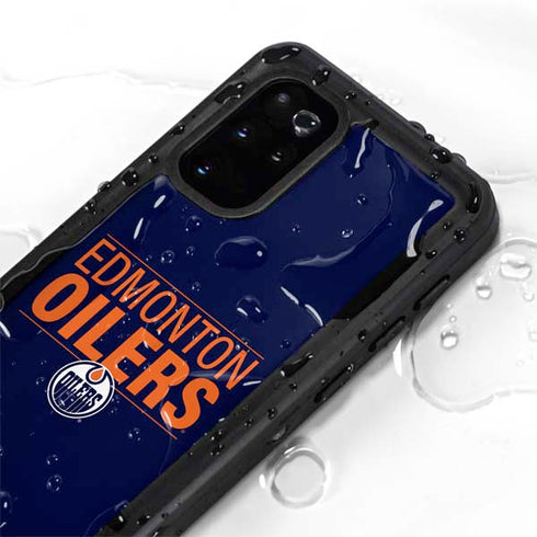 NHL Edmonton Oilers Lineup Galaxy S20 Plus Waterproof Case