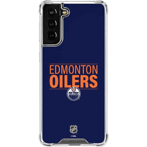 NHL Edmonton Oilers Lineup Galaxy S21 FE Clear Case
