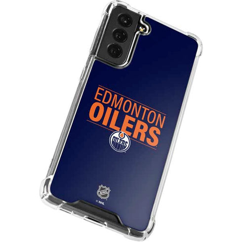 NHL Edmonton Oilers Lineup Galaxy S21 FE Clear Case