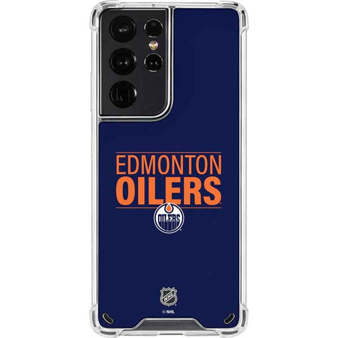 NHL Edmonton Oilers Lineup Galaxy S21 Ultra 5G Clear Case