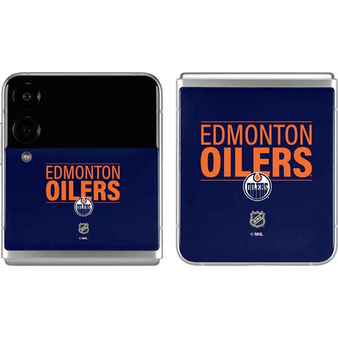 NHL Edmonton Oilers Lineup Galaxy Z Flip4 5G Skin