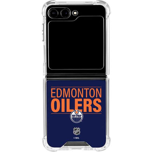 NHL Edmonton Oilers Lineup Galaxy Z Flip5 5G Clear Case