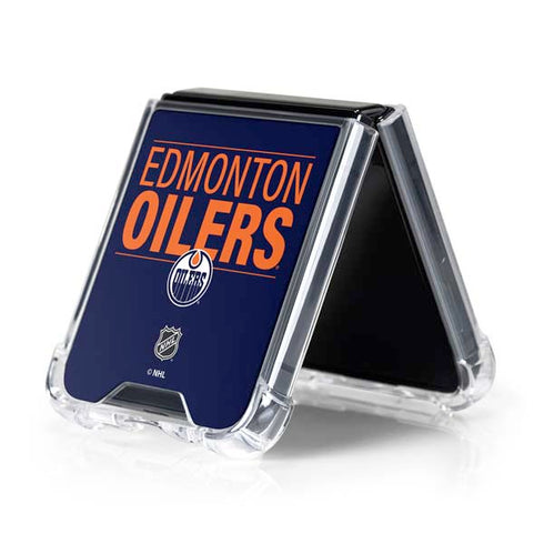 NHL Edmonton Oilers Lineup Galaxy Z Flip5 5G Clear Case