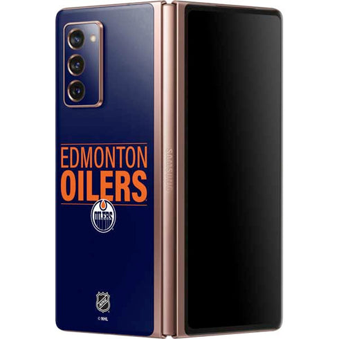 NHL Edmonton Oilers Lineup Galaxy Z Fold2 5G Skin