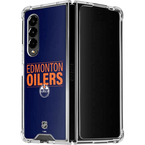 NHL Edmonton Oilers Lineup Galaxy Z Fold4 5G Clear Case